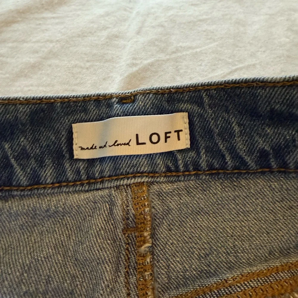 LOFT Blue Flare & Wide Leg Jeans - Picture 2 of 3